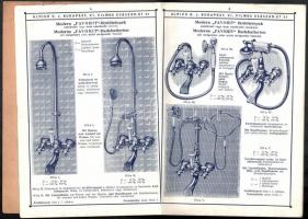 cca 1910 Bp., Ulrich B. J. Finom fürdőszoba szerelvények képes árjegyzéke, Kiadói papírkötésben 56p