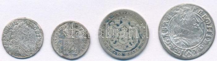 4db-os rossz állapotú ezüstérme tétel, közte Német Államok / Bajorország 1870. 1kr Ag T:2-,3
4pcs o...