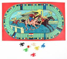 Kis lóverseny társasjáték, eredeti dobozában, teljes