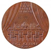 Beck Ötvös Fülöp (1873-1945) 1931. "Gyulai Pál" Br emlékérem. "GYULAI PÁL / A GYULAI-...