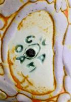 Iparművészeti Vállalatos Gorka mázas kerámia váza, jelzett, kopásnyomokkal, m: 17 cm