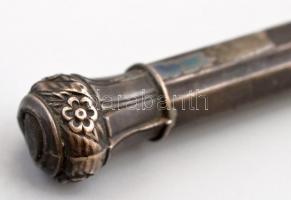 Ezüst (Ag) töltőceruza, jelzés nélkül, h: 11 cm bruttó: 13,5 g