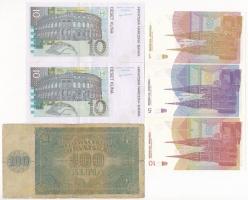 Horvátország 1941. 100K + 1991-2001. 1D-10K (5x), közte 2db sorszámkövető T:III-,I,I-
Croatia 1941....