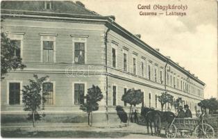 Nagykároly, Carei; Cazarma / laktanya / military barracks (fl)