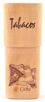 Cohiba szivar, 2 db, fa tartóban, h: 12,5 cm