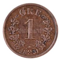 Norvégia 1891. 1ö Br T:2 kis ph. Norway 1891. 1 Öre Br C:XF small edge error Krause KM#352