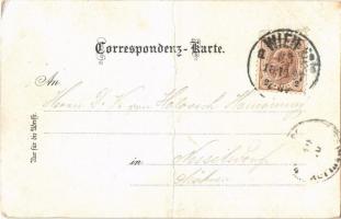 1897 Wien, Vienna, Bécs; Tivoli, Pavillon, Café Salon, Eingang / cafe and pavilion, entry. Schneider...