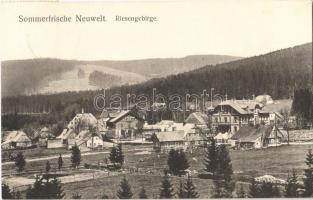 1908 Novy Svet, Krkonose, Riesengebirge, Sommerfrische Neuwelt. / general view, mountain, forest