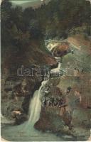 1911 Soveja, Szovezsa (Foksány, Focsani); Cascada Putnei / vízesés / waterfall (EB)