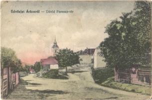 1918 Árkos, Sepsiárkos, Arcus; Dávid Ferenc tér, templom / square, church (EK)