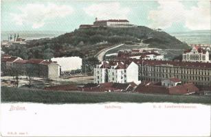 Brno, Brünn; Spielberg, K.k. Lanwehrkaserne / military barrack, Spilberk castle