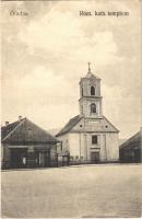 1919 Óradna, Alt-Rodna, Radna veche, Rodna; Római katolikus templom, Taugner Mihály üzlete. Fogyasztási Szövetkezet kiadása / Catholic church, shop (EB)