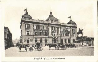 Belgrade, Bank, dzt. Gouvernement / bank, governorate, horse chariots