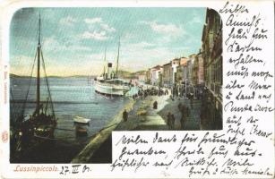 1901 Mali Losinj, Lussinpiccolo, port,ships (EK)