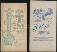 cca 1910 Torboszlói Bereczky-család műtermi fotói, 3 db, kolozsvári műtermekből, 20x10 cm