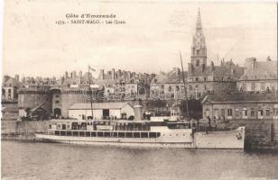 Saint-Malo, Cote dEmeraude, Les Quais / quay, steamship