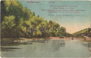 1921 Oravicabánya, Oravicza, Oravita; Lac mic / Kis tó, Földes-féle Margit Creme reklámja román nyelven. Jos. Drotleff kiadása / small lake, advertisement (Rb)