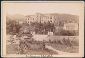 cca 1890 Abbazia Hotel Kronprinzessin Stefanie. keményhátú fotó / Photo 16,5x11 cm