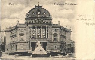1900 Wien, Vienna, Bécs; Deutsches Volksthater / German theatre (EB)