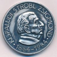 Szabolcs Péter (1942-) 1984. "MÉE Zala megye / Kisfaludi Strobl Zsigmond" ezüstpatinázott ...