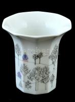 Rosenthal porcelán váza, matricás, jelzett, hibátlan, m: 8 cm
