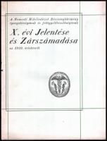 cca 1930 Magyar Általános Takarékpénztár Rt és más pénzintézetek 5 db éves jelentése