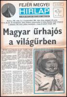 1980 Fejér Megyei Hírlap Farkas Bertalan űrrepüléséről beszámoló száma.