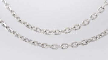 Ezüst(Ag) anker nyaklánc, jelzett, h: 50 cm, nettó: 8,7 g