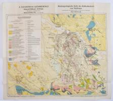 cca 1920 A tatabányai szénmedence bányaföldtani térképe, összeáll. és földtanilag felvette: Rozlozsnik Pál, rajzolta: Heidt Dániel, 1:12,500. Bp. M. Kir Földtani Intézet,(M. Kir. Állami Térképészet), magyar és német nyelven, 78x71 cm