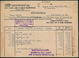 cca 1940 3 db italos számla