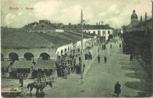 1916 Brody, Rynek / street, market (EK)