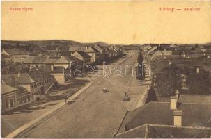 1916 Szászrégen, Reghin; látkép, utca. W. L. (?) 1642. Hübner Ignác kiadása / general view, street (EK)