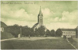 Szászrégen, Reghin; Biser. ev. si scoala de fete / Ev. Kirche und Mädchenschule / Evangélikus templom és leányiskola / Lutheran church and school for girls (EB)