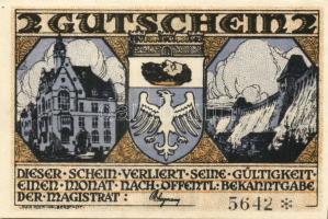 Német Birodalom/Weimari Köztársaság/ Neheim D.N. 1M + 2M + 5M 3klf db, teljes sor T:I