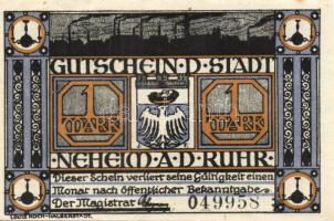 Német Birodalom/Weimari Köztársaság/ Neheim D.N. 1M + 2M + 5M 3klf db, teljes sor T:I