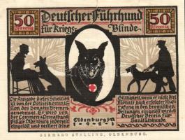 Német Birodalom/Weimari Köztársaság/ Oldenburg 1921. 50Pf(6x) 6klf db, teljes sor T:I-