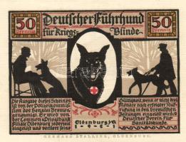 Német Birodalom/Weimari Köztársaság/ Oldenburg 1921. 50Pf(6x) 6klf db, teljes sor T:I-