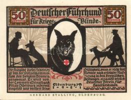 Német Birodalom/Weimari Köztársaság/ Oldenburg 1921. 50Pf(6x) 6klf db, teljes sor T:I-