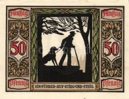 Német Birodalom/Weimari Köztársaság/ Oldenburg 1921. 50Pf(6x) 6klf db, teljes sor T:I-