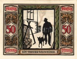 Német Birodalom/Weimari Köztársaság/ Oldenburg 1921. 50Pf(6x) 6klf db, teljes sor T:I-