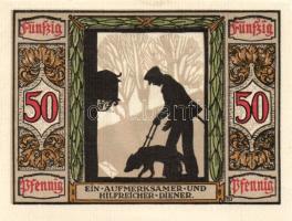 Német Birodalom/Weimari Köztársaság/ Oldenburg 1921. 50Pf(6x) 6klf db, teljes sor T:I-