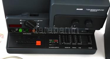 Bauer T525 filmvetítő 2 db minta égővel, 2 db kazettával, leírással. Üzemképes, jó állapotban