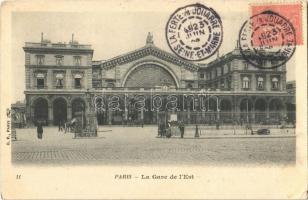 1906 Paris, La Gare de lEst / railway station. TCV card (EK)
