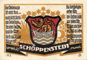 Német Birodalom/Weimari Köztársaság/ Schöppenstedt 1921. 50Pf(10x) összesen 10klf db, teljes sor T:I...