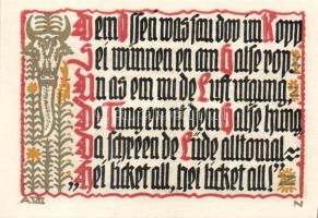 Német Birodalom/Weimari Köztársaság/ Schöppenstedt 1921. 50Pf(10x) összesen 10klf db, teljes sor T:I...