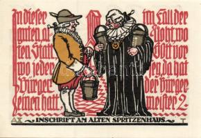 Német Birodalom/Weimari Köztársaság/ Schöppenstedt 1921. 50Pf(10x) összesen 10klf db, teljes sor T:I...