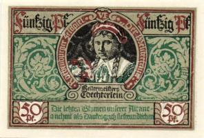 Német Birodalom/Weimari Köztársaság/ Rothenburg 1921. 50Pf(6x) 6klf db, teljes sor T:I