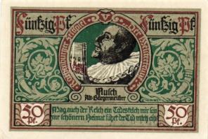 Német Birodalom/Weimari Köztársaság/ Rothenburg 1921. 50Pf(6x) 6klf db, teljes sor T:I