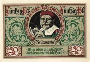 Német Birodalom/Weimari Köztársaság/ Rothenburg 1921. 50Pf(6x) 6klf db, teljes sor T:I