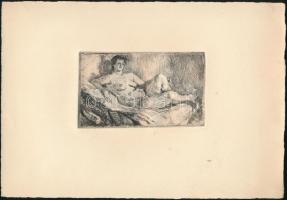 Jelzés nélkül: Aktok, 6 db. Rézkarc, papír, 7×10 cm